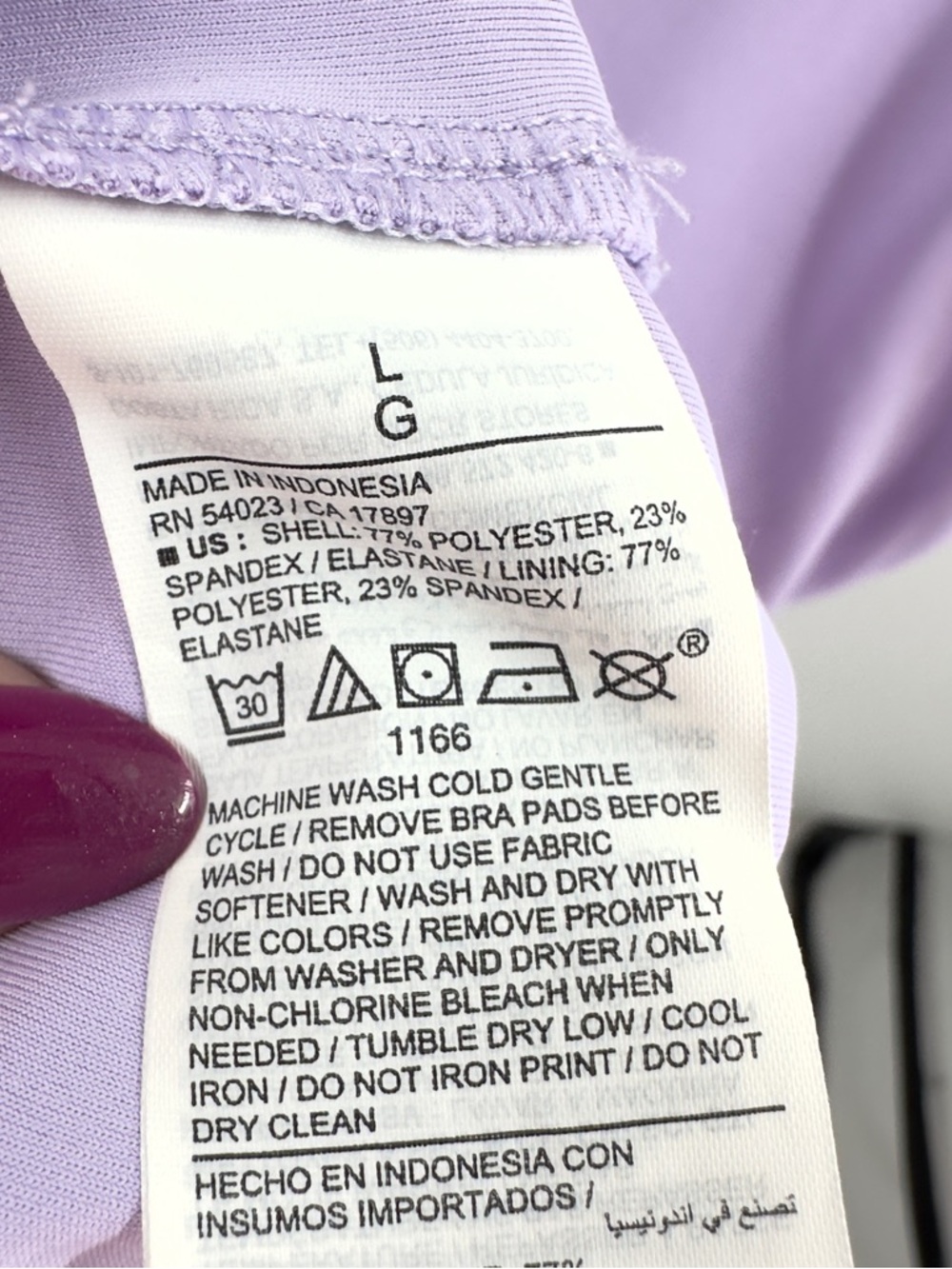 Old Navy Active Active Dress Size Large Powersoft Lilac Golf Pickleball Tennis - Picture 8 of 10